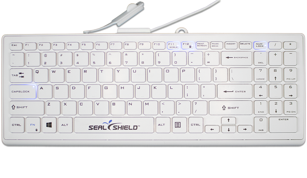 White Cleanwipe Pro washable keyboard