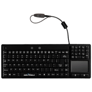Seal Silk Glow™ Waterproof Silicone Keyboard - Backlit  - Touchpad - S108PG