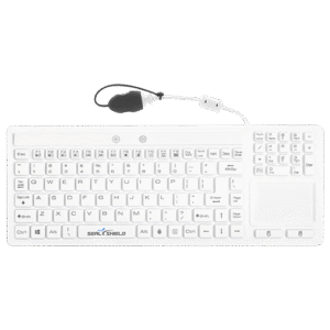 Seal Silk Glow™ Waterproof Silicone Keyboard - Backlit  - Touchpad - SW108PG