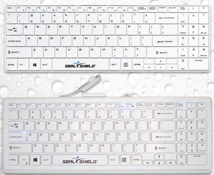 Compare the difference between the Cleanwope keyboard versus the original keyboard