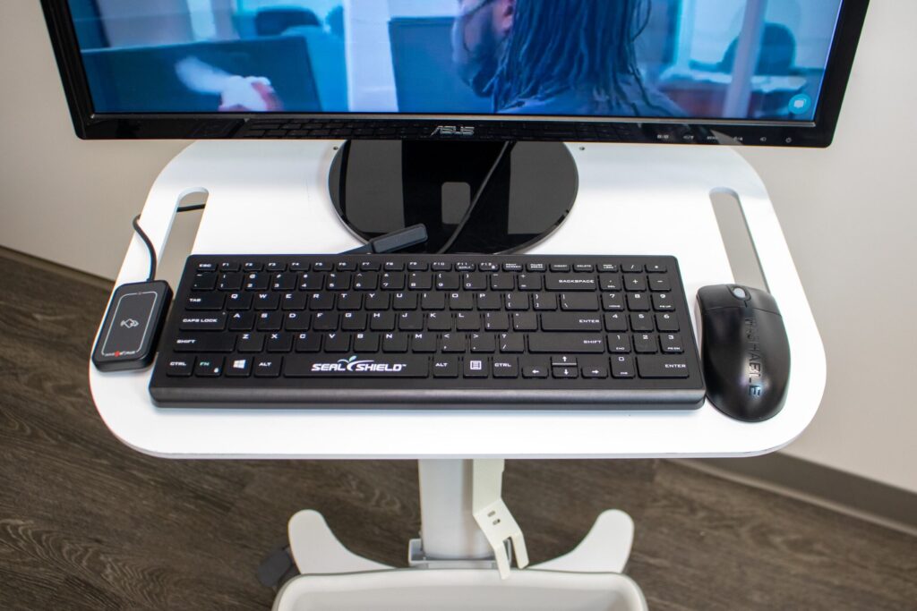 CleanWipe Pro keyboard setup for secure healthcare access