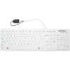 Front view of a White Seal Silk Pro Silicone and Waterproof Keyboard