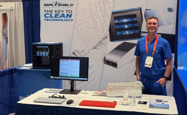 Seal Shield Team showcasing infection control suite at the AWHONN Convention 2025