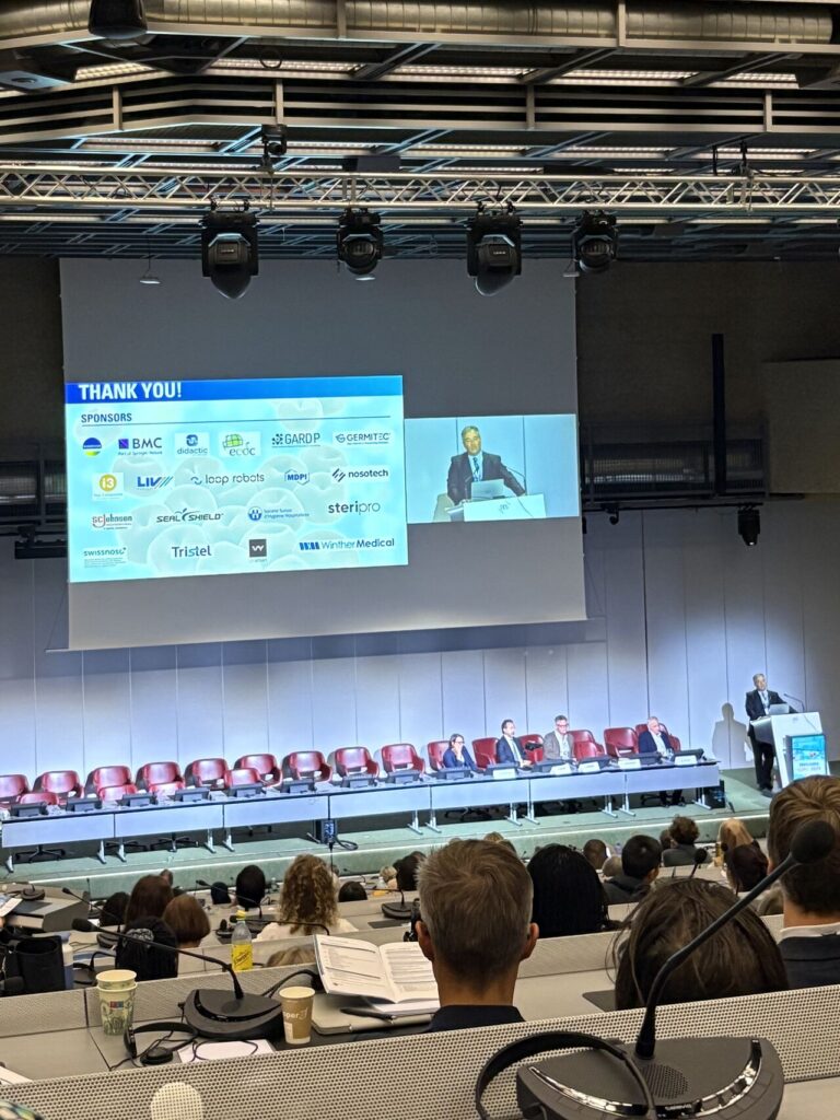 An Infection control presentation being delivered at the ICPIC Conference
